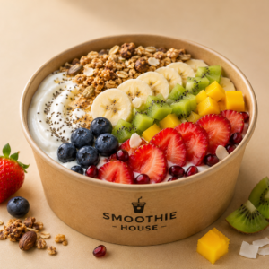 Yaourt + granola + fruits