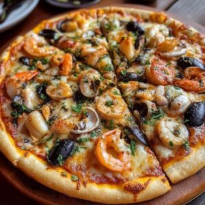 Pizza fruits de mer